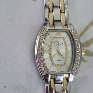 Kim Rogers Gold and Silver Watch with Crystal Accents Needs Battery